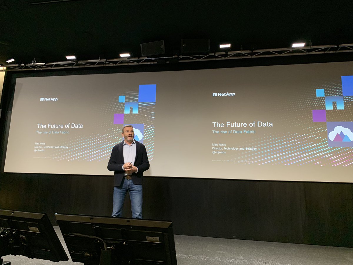 data_stefan's tweet photo. NetApp is YOUR #DataFabric and the #DataAuthority of the Hybrid Cloud. Always great to hear @mtjwatts . #NetAppUnited #ALSOSchweiz @NetAppU https://t.co/qwTs9wX7hi