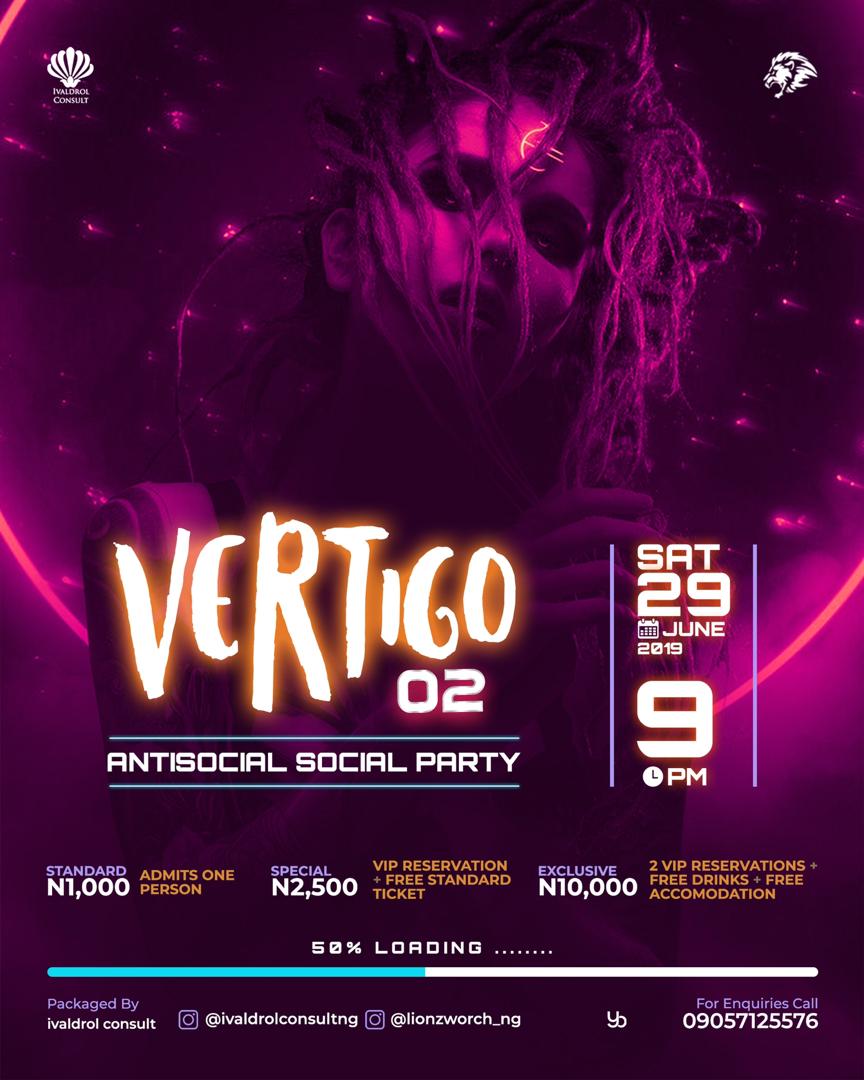 chineykid's tweet photo. Get ready as you can purchase tickets for the biggest party #vertigoparty #vertigo02 don't waste your time this June #29thJune https://t.co/Wv08vNo5iP