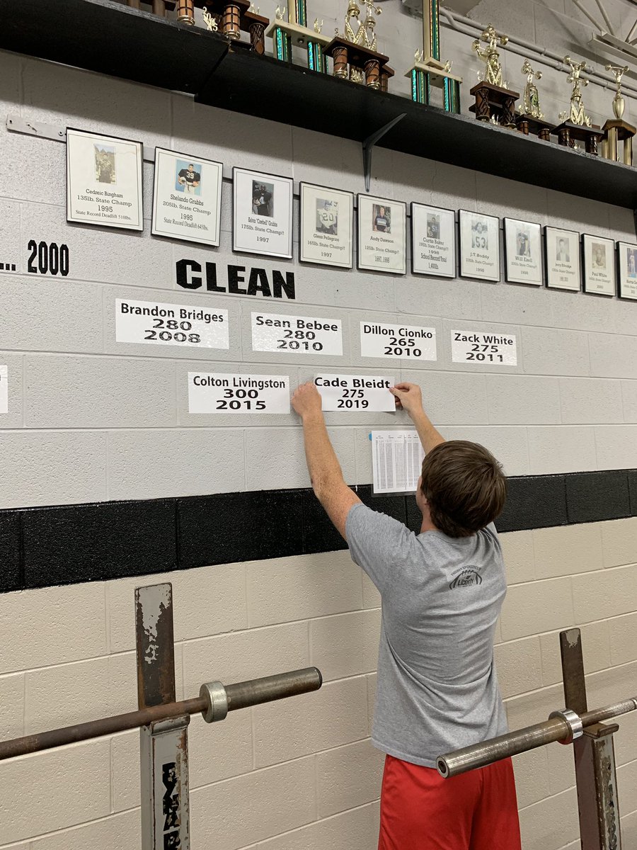 Coach_CobyLewis's tweet photo. Maybe nothing better than getting to hang your own name on the wall @CadeBleidt https://t.co/ecT7mo4sGo