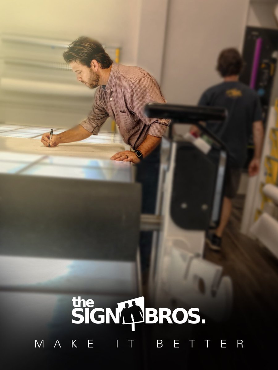 TheSignBros's tweet photo. #MakeItBetter is the most exciting of our core values. It speaks about possibility. Even when things are going great, there is still room to make it better.”
- Michael Seibert, Co-Owner/Brother
#MakeItBetterMonday #Install #Production #Design #Signs  #EnviromentalGraphicDesign https://t.co/nazLycsp9T
