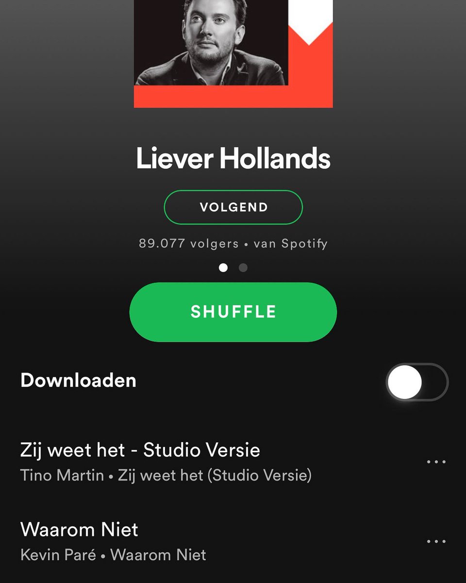 Kevin Paré (@kevinpare) on Twitter photo Hoe vet is dit! ‘Waarom Niet’ is toegevoegd aan de ‘Liever Hollands’ playlist van Spotify 🎉 Many thanks <a href="/SpotifyNL/">Spotify NL</a> 🙏 #playlist #lieverhollands #waaromniet #dankbaar #doedeananas🍍 #kanmijngeluknietop Hoe vet is dit! ‘Waarom Niet’ is toegevoegd aan de ‘Liever Hollands’ playlist van Spotify 🎉 Many thanks <a href="/SpotifyNL/">Spotify NL</a> 🙏 #playlist #lieverhollands #waaromniet #dankbaar #doedeananas🍍 #kanmijngeluknietop