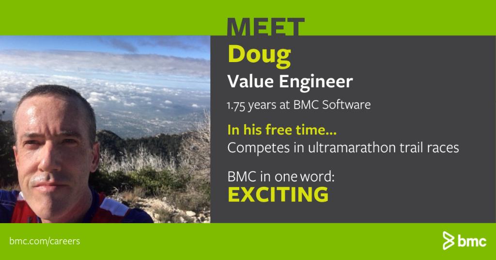 BMCSoftware's tweet photo. Why be a #ValueEngineer at @BMCcareers? Doug shares that he feels good being able to offer valuable and innovative solutions to clients. #MondayMotivation https://t.co/A1CQw9oQKD