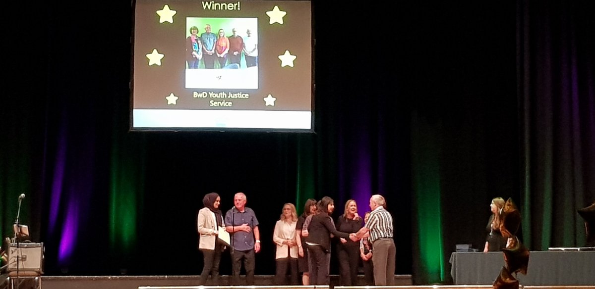 #congratulations to @bwdyouthjustice for the group award for young people. Well done to all in helping turn lives around. #MakingADifference #sayingthankyou #bwdvolunteerawards