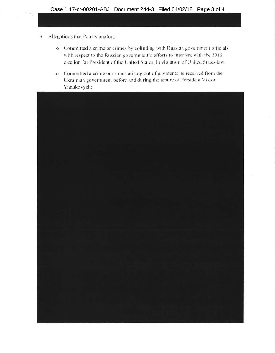 page 3 of 4 of the Rosenstein supplemental Mueller appointment order that addressed colluding with Russia.