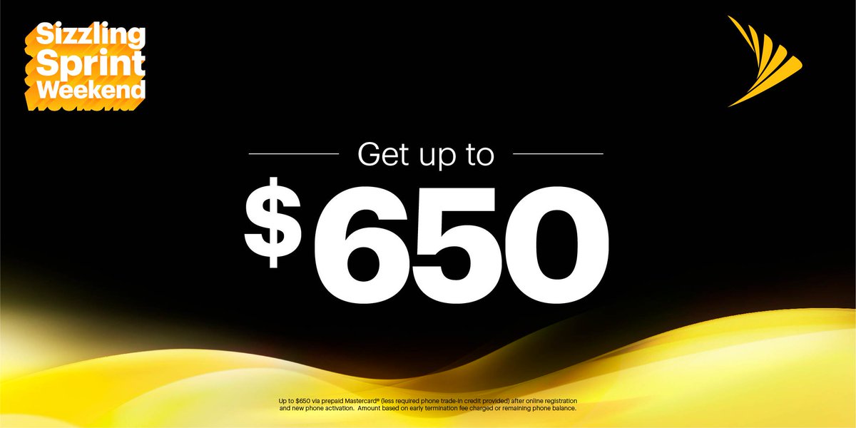 Visit a Sprint 86th Street this Father’s Day weekend and we’ll cover your
switching fees up to $650 per line. #sprint #sprintrisingstars