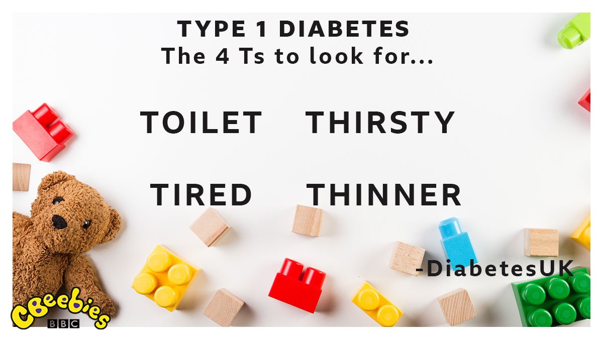 If your child is going to the toilet a lot, has increased thirst, is more tired than usual or losing weight, it could be a sign of Type 1 diabetes.

<a href="/DiabetesUK/">Diabetes UK</a> has more info for parents 👉 bit.ly/2HWnEL6 

#DiabetesWeek