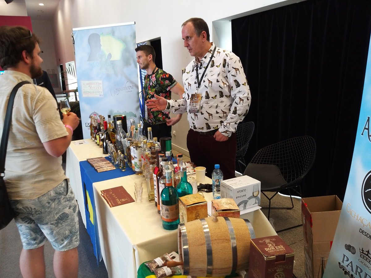 Next I visited a stand hosted by <a href="/leszekwedzicha/">Leszek Wedzicha</a> from <a href="/CachacafestUk/">Cachaca Festivals UK</a>, who was running inspirational Masterclasses the next day, including some rare Cachacas like Havana or Piragibana. I've tried some great Mexican Charandas there as well.