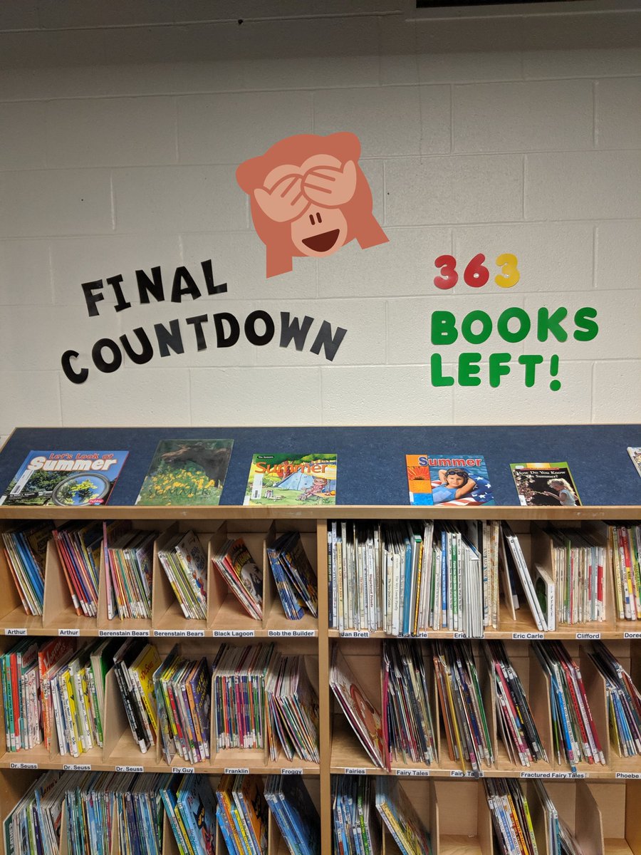 StNicholasLC's tweet photo. Hey @StNicholasHCDSB , there are 4 days left to return all of your 363 library books! 1st, 2nd and 3rd classes to return all their books will win a #popsicleparty! Check your 🛏️ , 🏠, 🚙, 🎒, desk and locker! #bookblitz https://t.co/hLLrxssJEG