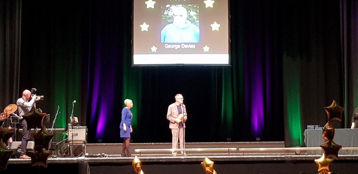 George Davies #winner of the #sports #culture and #leisure #award. #welldone George #volunteering #makingadifference #sayingthankyou @blackburndarwen #bwdvolunteerawards