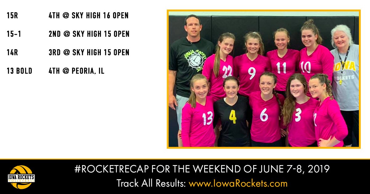 IowaRockets's tweet photo. Here's your weekend #rocketrecap. Your Iowa Rockets are working hard preparing for Nationals!
#rocketlaunch2019 #iowarocketsvolleyball #tradition #champions https://t.co/X8wLhZBrv8