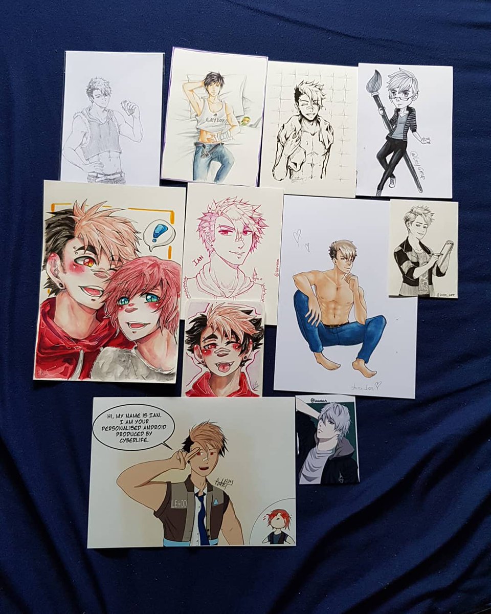 I was gifted original drawings of my OC and even of me by so many amazing talents I am still speechless QwQ thank you from my heart and I am so grateful x3! 
