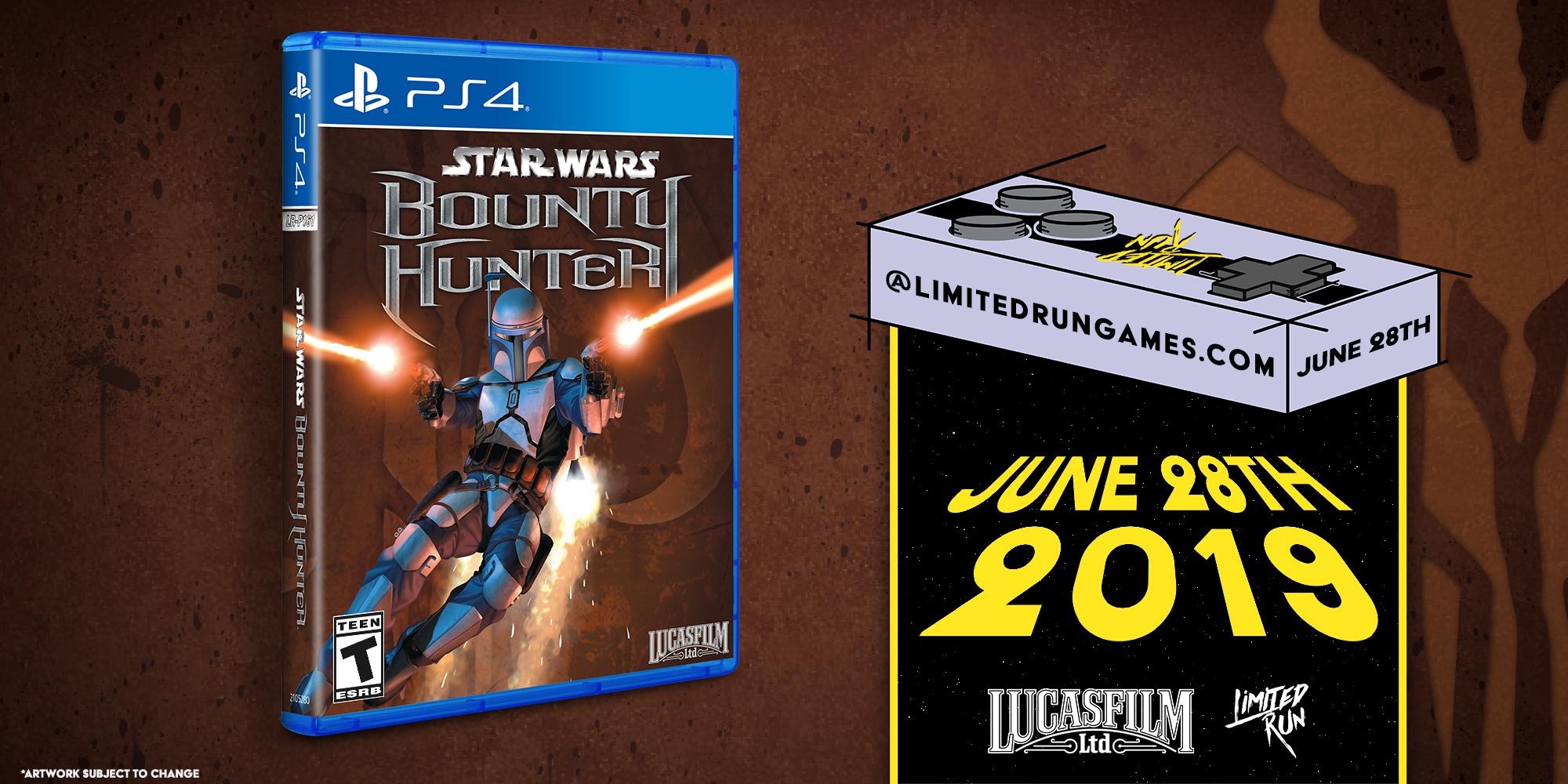 Limited Run Games on Twitter: "We'll be kicking off our collaboration with Lucasfilm Games on Friday, June 28 with WARS™: Bounty Hunter (PS4) and STAR WARS™ (NES, GameBoy). Limited quantity Standard