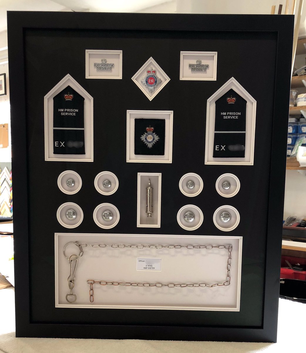 YPFOld's tweet photo. Former Exeter Prison Officer’s uniform accoutrements. Invisible glass for this one and safely transported to Exeter. #WorcestershireHour https://t.co/RZdykWoi9n