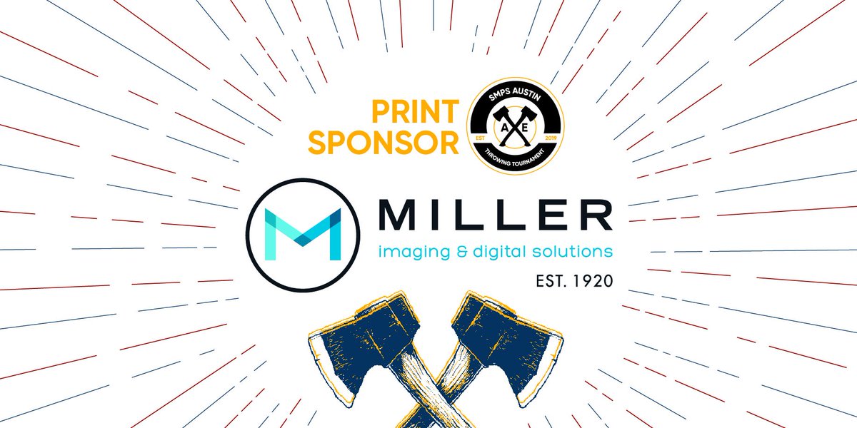 Hot of the press! We'd like to give a huge thank you to <a href="/Miller_IDS/">MILLER IDS</a> for sponsoring our photobooth as well as all signage and printed materials for our Inaugural Axe Throwing Tournament this week.