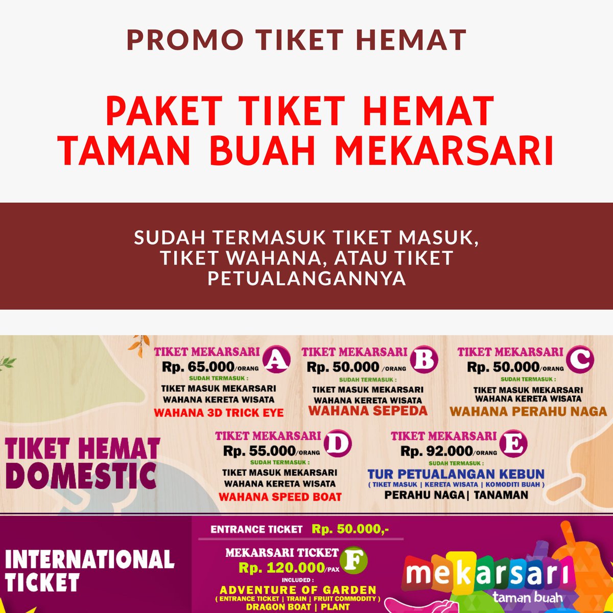 Taman Buah Mekarsari On Twitter Nikmatnya Liburan Di Taman