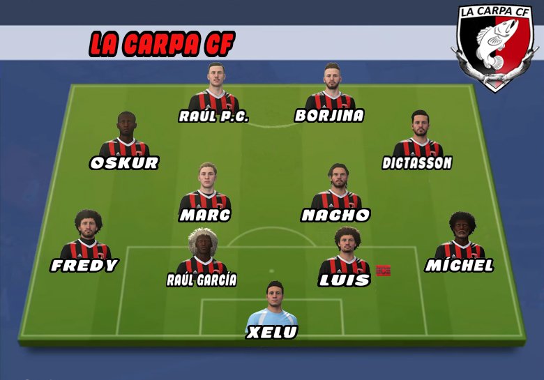 ⚽️ Alineación confirmada para los partidos de esta noche:

⏰ 23:10 🆚 <a href="/SeugermansFC/">Seugermans FC</a> 🔶VFO🔶
⏰ 23:30 🆚 @TeamGuerreroVFO 🔷ION🔷

📺 twitch.tv/LaCarpaCF
🙌🏼 #VamosCarpa