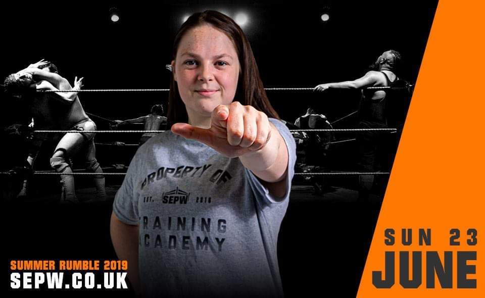 SarahEeyore666's tweet photo. Hey @SidScala and @nadia_sapphire looks whose making her @SouthEastPro debut thank you for your support &amp; advice @HailieJadeC is well made up. #sepw #graduate #firstwomen #lasskicking #proudmama https://t.co/vP3QmYR1AH