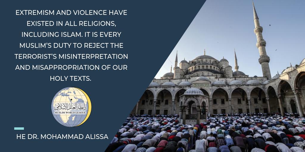 MWLOrg_en's tweet photo. Extremism is an enemy of all religions #MuslimWorldLeague https://t.co/EtAnXbP9bk