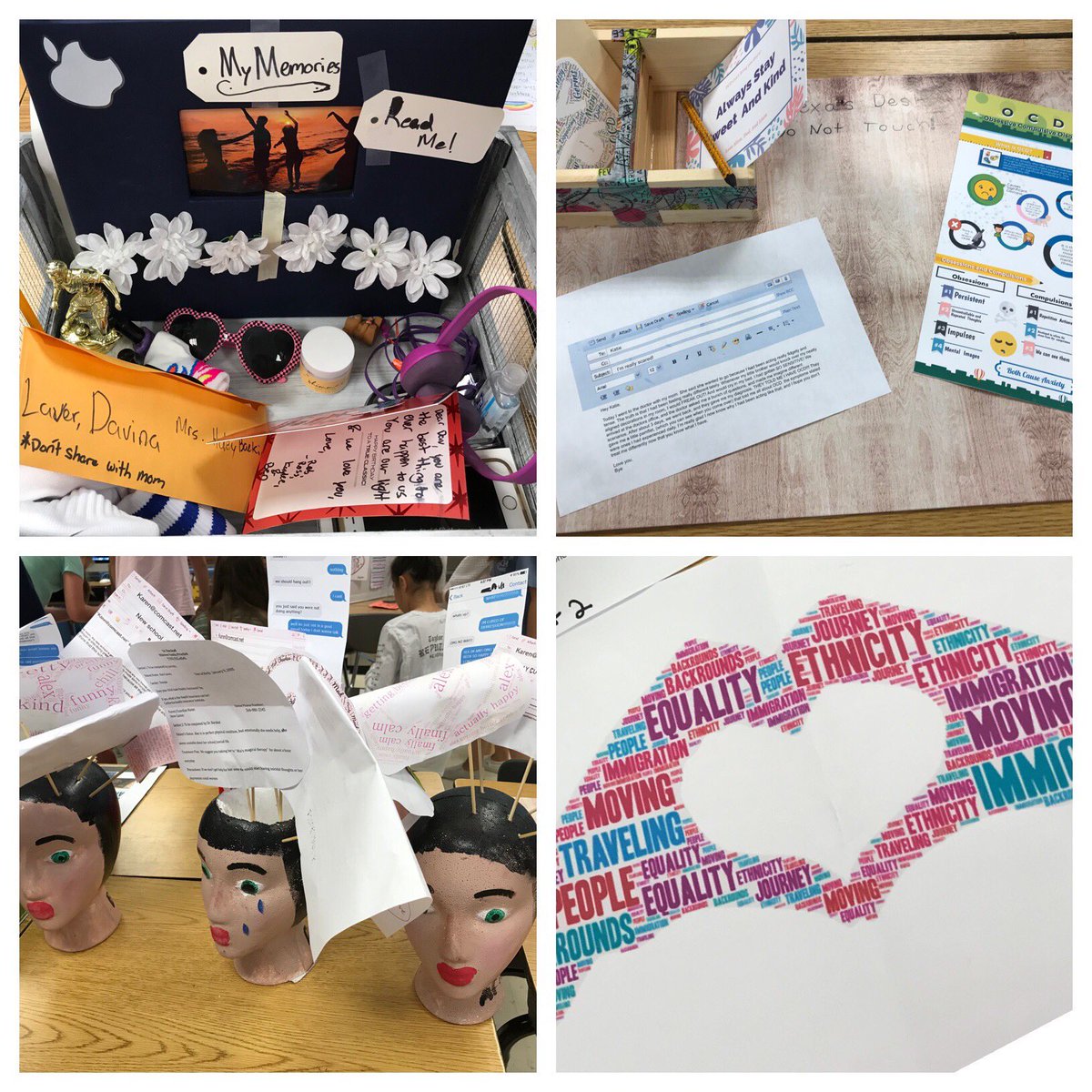 MsHanReads's tweet photo. ❤️ Empathy Projects ❤️ So touching and thoughtful @WMS_ELA @annabacon #WMSreads #WMSwrites #WeCan https://t.co/7RVPBoSuG9