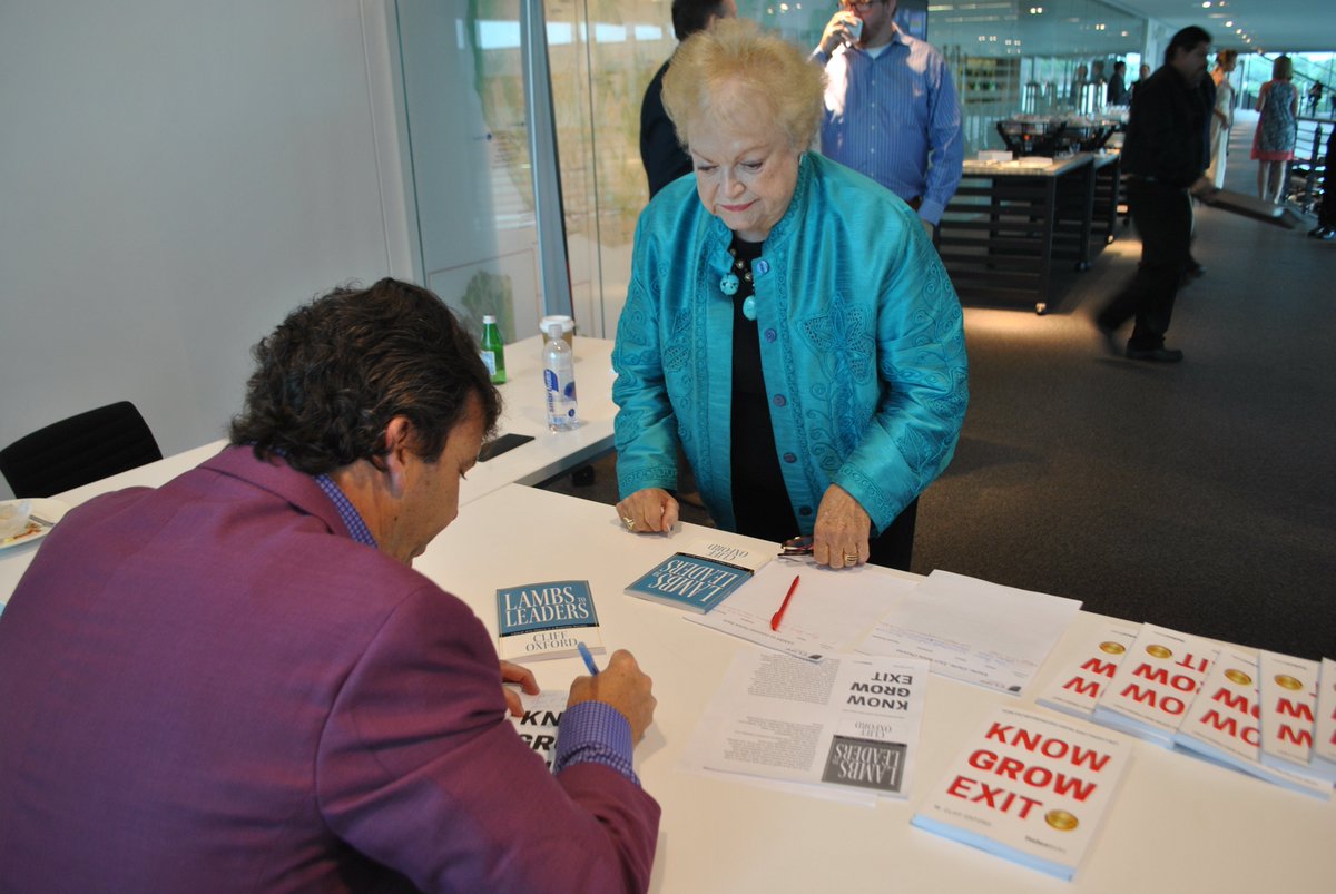 I'm way over my head when Ann Stallard is buying my book.  If someone asked me "who is the best leader in Atlanta?"  Ann would be at the very top of the list.  Her work and results in profit and non-profit are unmatched anywhere.