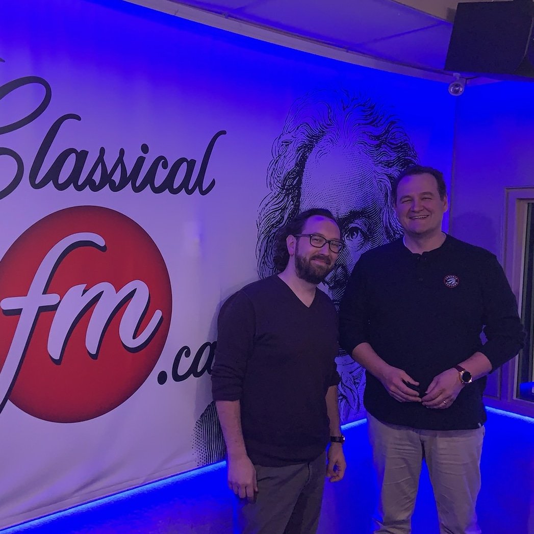 Soundstreams's tweet photo. Baritone Russell Braun spoke with @classicalfm's @MWigmore this afternoon about @luminatofestival and #hellsfury.  (And check out Russell's Raptors' sweater!) https://t.co/IJEHM1FzBx