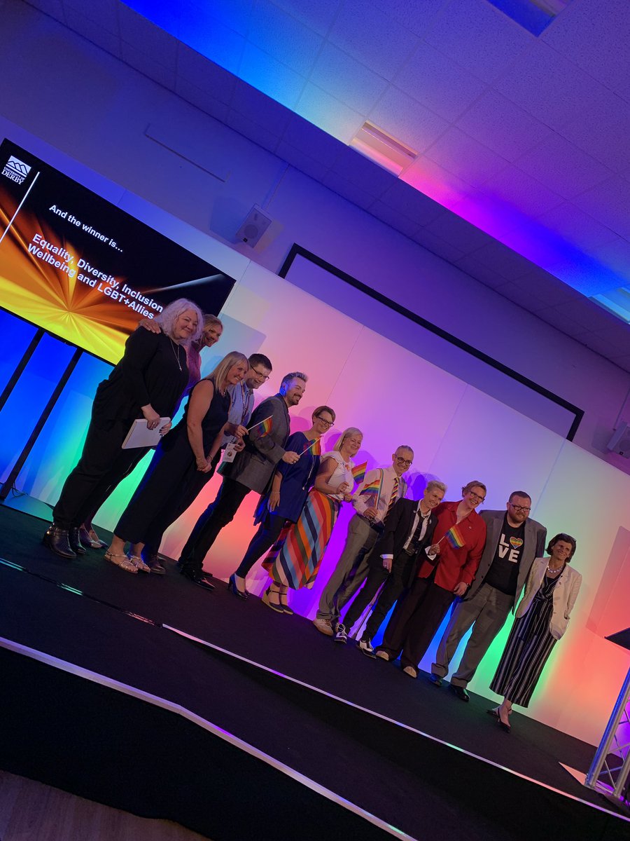 DerbyUnion's tweet image. Thoroughly deserved win for Equality, Diversity, Inclusion and Wellbeing and LGBT+ allies for the Game Changer Award! The work you do on a day to day basis is incredible 🌈 @LgbtDerbyuni @DerbyUni #derbyunisuccess