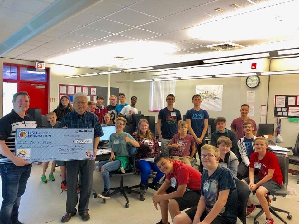 HSUFoundation's tweet photo. @HSUFoundation's summer camp programs are off to a great start with #AFACyberPatriot. This morning, we were honored to welcome our campers with a special visit from a sponsor representative of @its_intuitive and professional cyber mentors from Eglin AFB and Hurlburt Field. https://t.co/x9QkY3xRg4