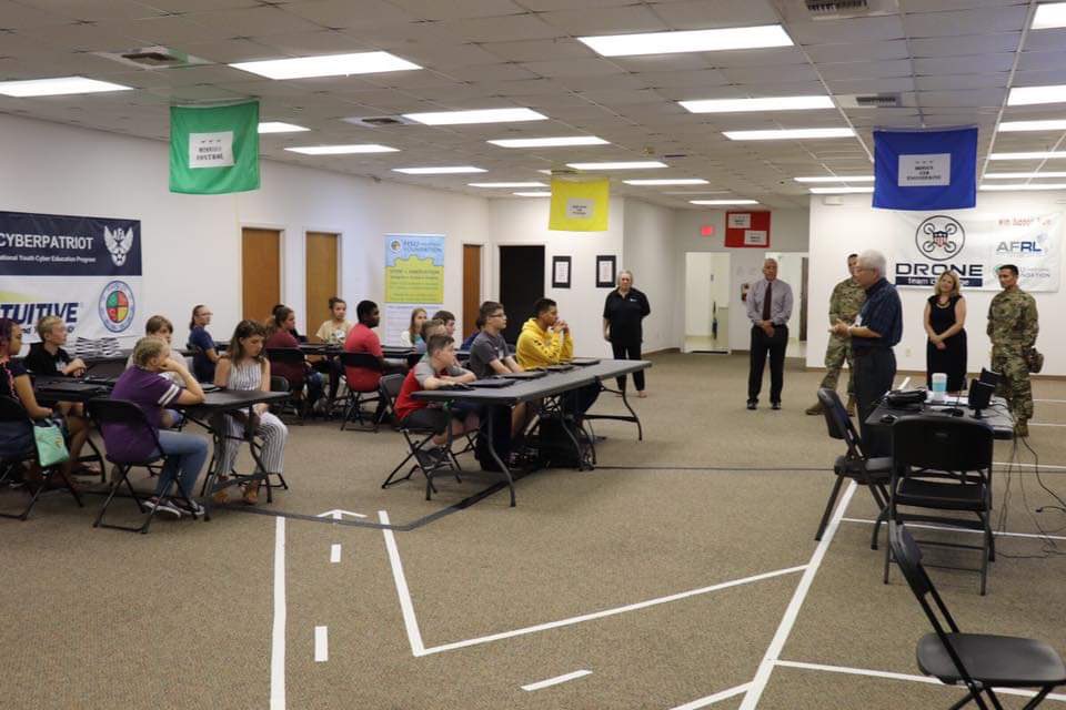 HSUFoundation's tweet photo. @HSUFoundation's summer camp programs are off to a great start with #AFACyberPatriot. This morning, we were honored to welcome our campers with a special visit from a sponsor representative of @its_intuitive and professional cyber mentors from Eglin AFB and Hurlburt Field. https://t.co/x9QkY3xRg4