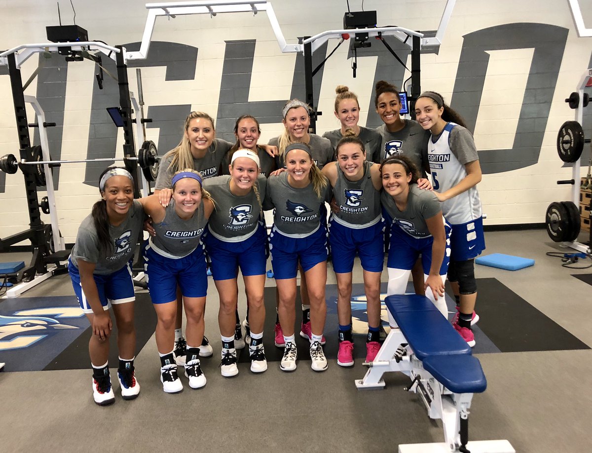 CreightonWBB's tweet photo. Guess who’s back back... 🐦🐦🐦

Day 1️⃣ in the books!! #GoJays https://t.co/VloBe8vQmD