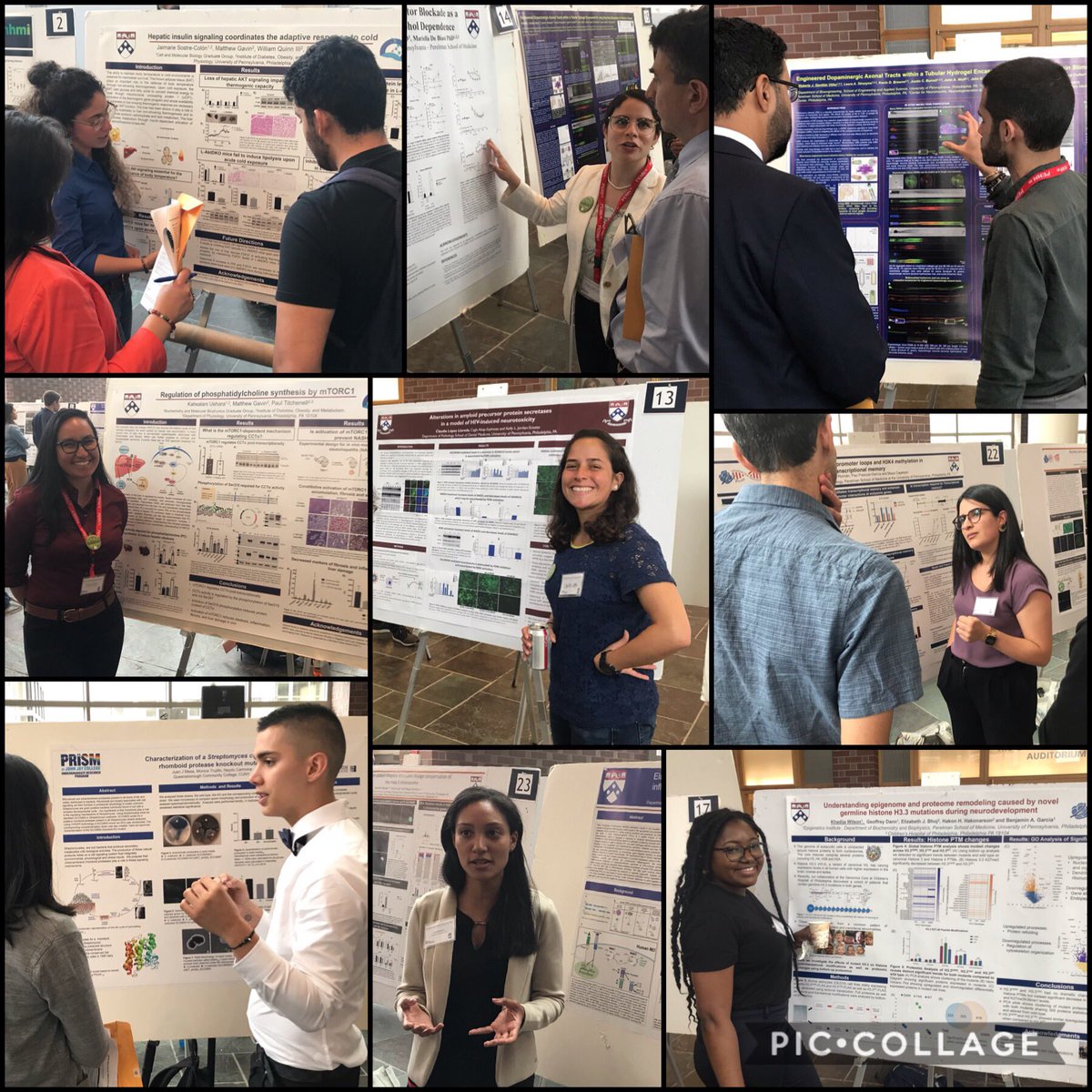 Feeling very proud to see former and current #PennSUIP scholars presenting their research at the Mid-Atlantic @sacnas Regional Meeting, hosted by  <a href="/Penn_SACNAS/">Penn SACNAS</a>! #SACNASchapters #SACNASMidAtlantic19