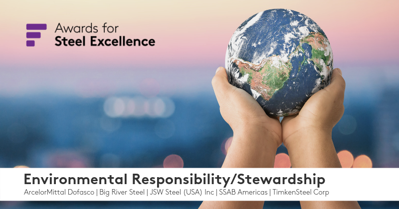 FastmarketsMM's tweet photo. #SteelExcellenceFAMM is just one week away & we need help in thanking: @ArcelorMittal_D, @TheJSWGroup, @SSAB_AB, @TimkenSteel & Big River Steel for the Environmental Responsibility and Stewardship they've shown in 2019. Read more here: https://t.co/xYHYW2zZNG #SteelExcellenceFAMM https://t.co/sZtSp7sNkj