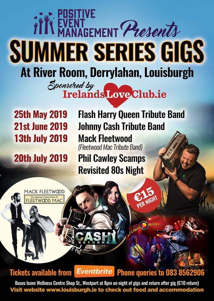 EventPositive's tweet image. Positive Event Management is bringing the best of entertainment to the #WildAtlanticWay this summer! 
 Here are some dates for your diary - not to be missed!  

Up next is the Man in Black - Mr Johnny Cash with @CashReturnsShow
#countrymusic #Mayo #WildAtlanticWay #musicevents