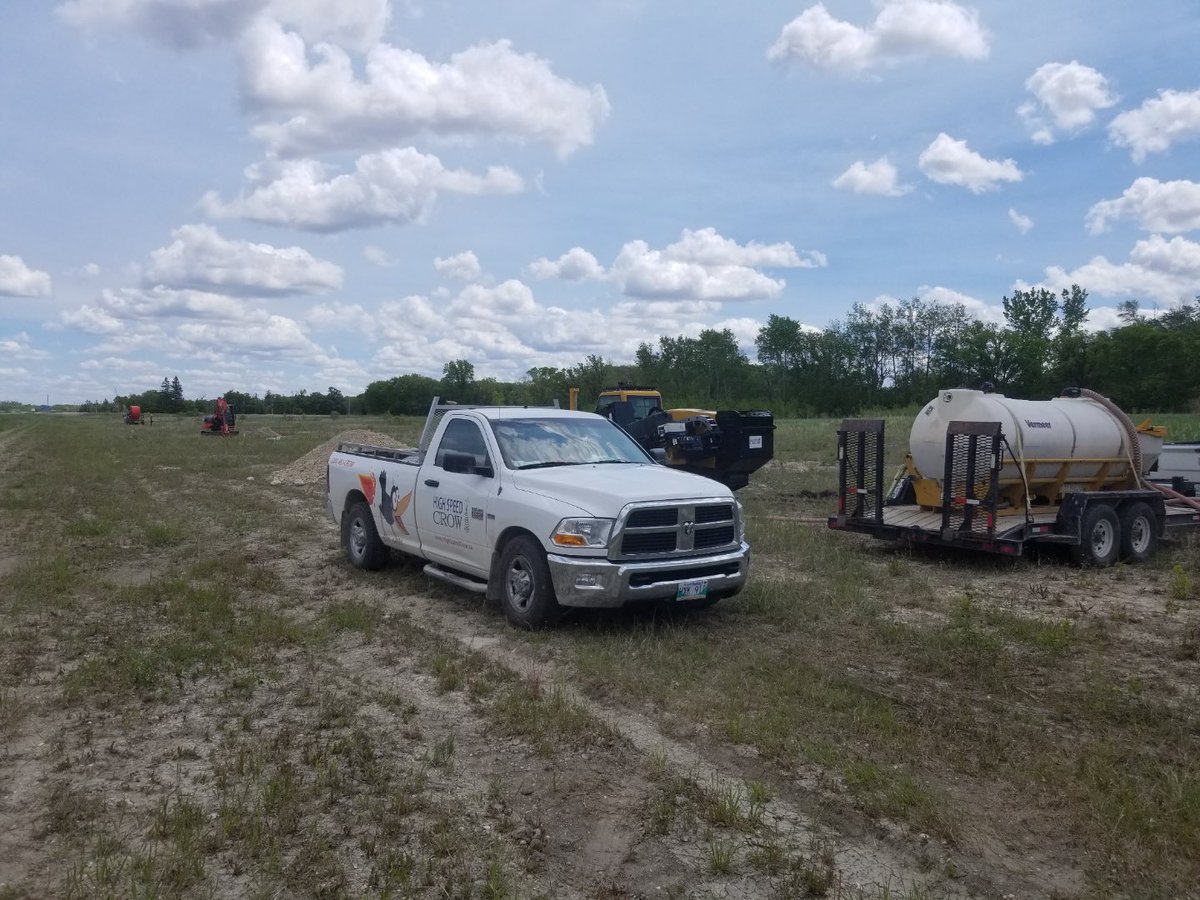 HighSpeed_Crow's tweet photo. Making progress!
Drilling to #Tyndall! We expect to have the first Tyndall customers live by the 3rd week of July. #ruralinternet #ruralmanitoba #highspeedcrow https://t.co/9FilQyT9LT
