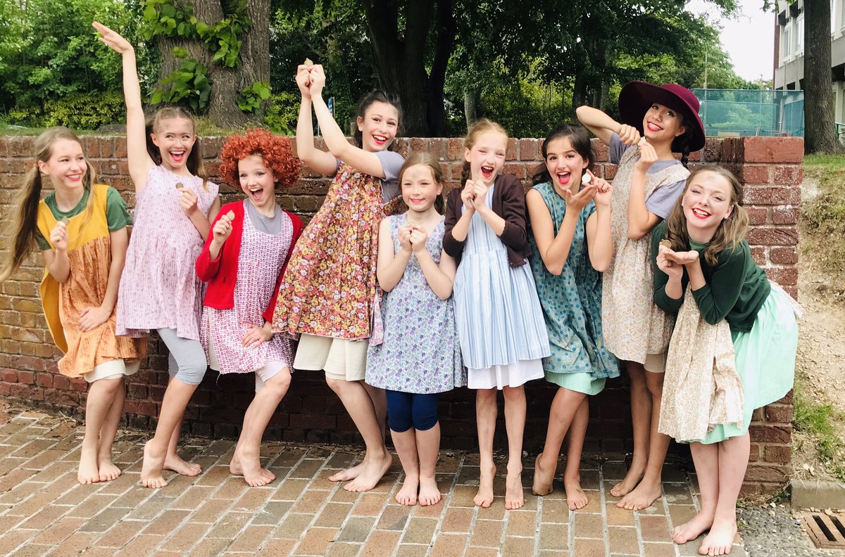 S_F_A_UK's tweet photo. My Annie girls can’t wait to see @AnnieMusicalUK at @WokingTheatre  this week #itsahardknocklife https://t.co/OUeQOiGHqJ