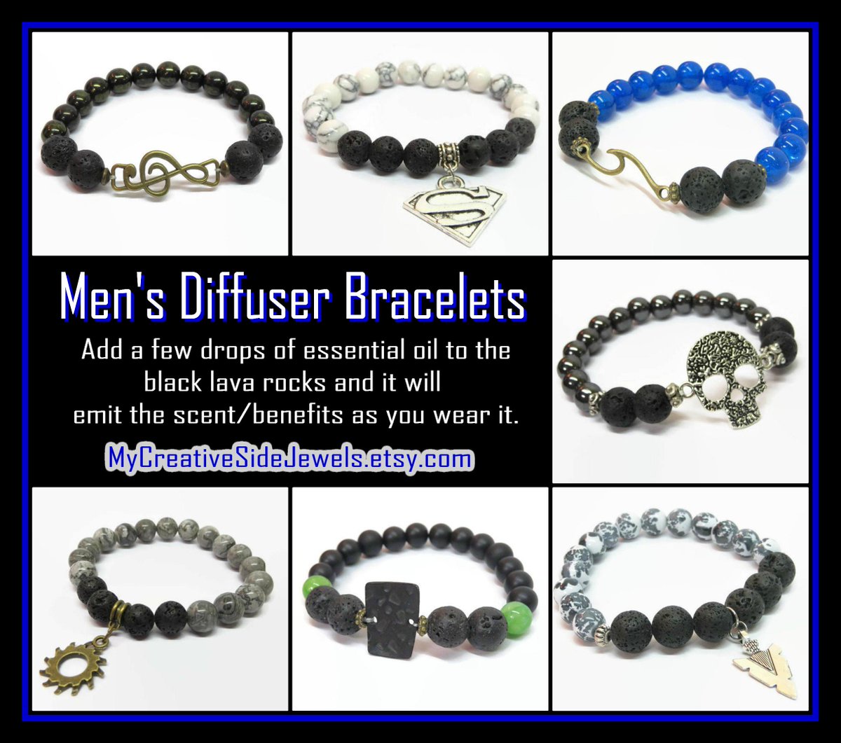VanessaCarrett1's tweet photo. SHOP: https://t.co/NWdvSJKx7k #mensjewelry #mensbracelets #diffuserbracelets #mensfashion #giftforhim #giftfordad #dadsday #fathersday #fathersdaygift #lavarockbracelet #bohomen #shopsmall #jewelryshop #integritytt #etsyteamunity #etsymntt #etsyseller #craftychaching #boyfriends https://t.co/3eqiycZqSR