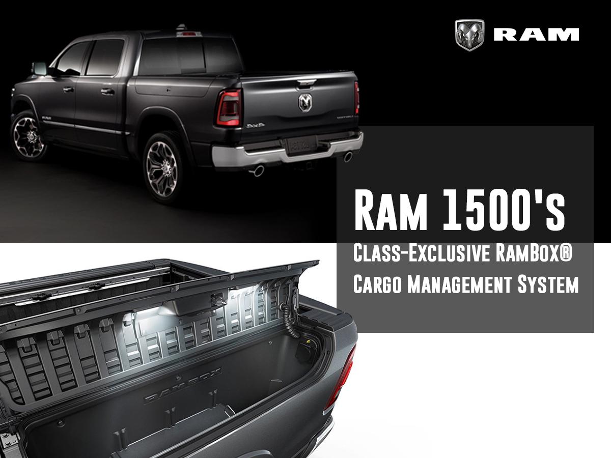 The Ram 1500's Class-Exclusive RamBox® Cargo Management System® is more than just a toolbox! It is a lit, secure, durable and drainable storage system incorporated into the side rails of your truck bed! Check out more information here: qoo.ly/xvzqu