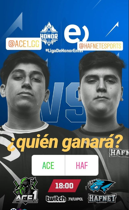 LVPchileLol's tweet photo. #LigaDeHonorEntel | El favorito del público.

⚔️@ACE1_GG VS 🐺@HafnetEsports 

#FearTheNinja #GoHaf

Ve a nuestro instagram y vota por el ganador.
➡️https://t.co/6to6QLfftg https://t.co/LizdNK6NVt