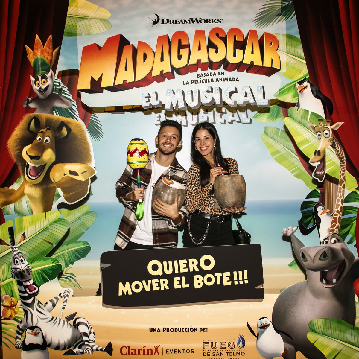 ¡<a href="/_ruggero/">RUGGERO</a> y <a href="/kndmolfese/">Cande Molfese ❤</a> estuvieron en "Madagascar: El Musical" acompañando a @gvietto6!