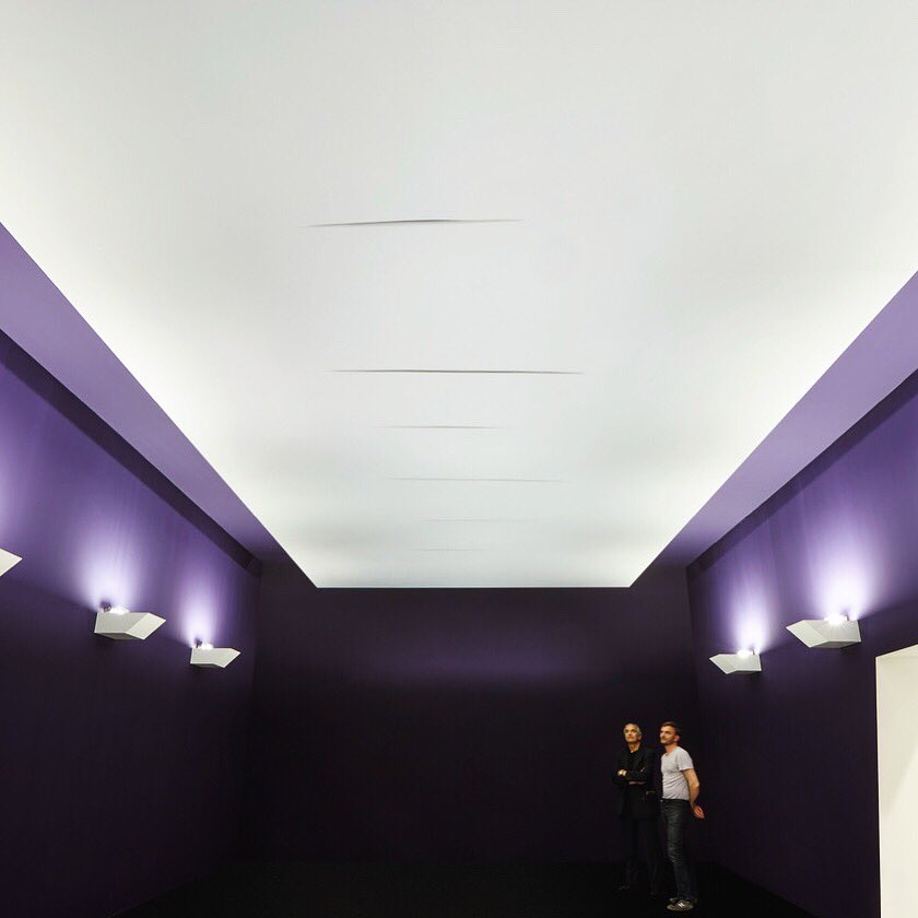 AMAZING SHOT FROM THE OPENING OF <a href="/ArtBasel/">Art Basel</a> UNLIMITED OF OUR BOOTH (U49) DEDICATED TO A HUGE WORK BY #LucioFontana “Soffitto” from 1960 (398 x 815 cm) WE’RE WAITING FOR YOU FROM TOMORROW TO SUNDAY 💥 #artbasel2019  #Unlimited #artbasel #fontana #art #Basel #contemporaryart #arte