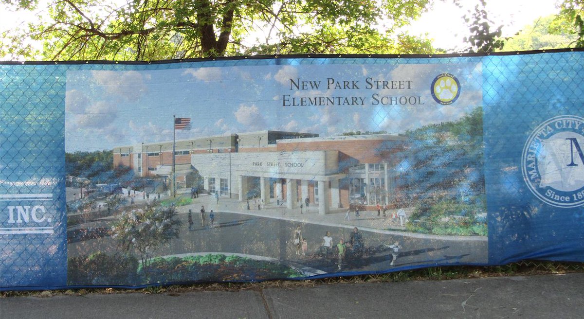 The parade steps off about 10 AM on July 4. The staging area is not too far from Park Street Elementary School, where  #MrFloyd attended 1-8th grades. The new Park Street opens in 2020. I wonder if they have anyone in mind to cut the ribbon?