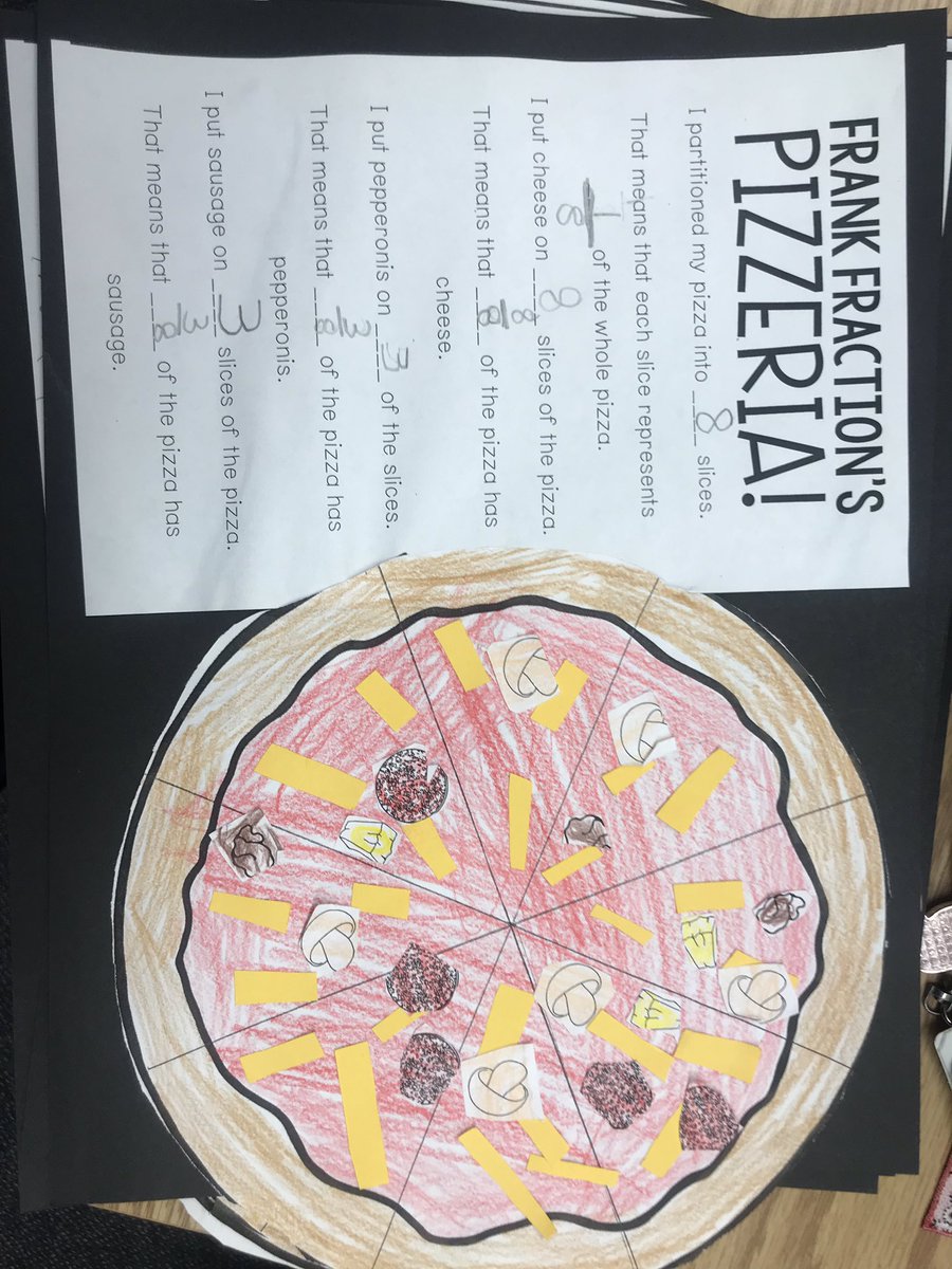 MrsMosgrober's tweet photo. Fraction Pizza! #northschool #nsgrade2 https://t.co/yq5STvdYAQ