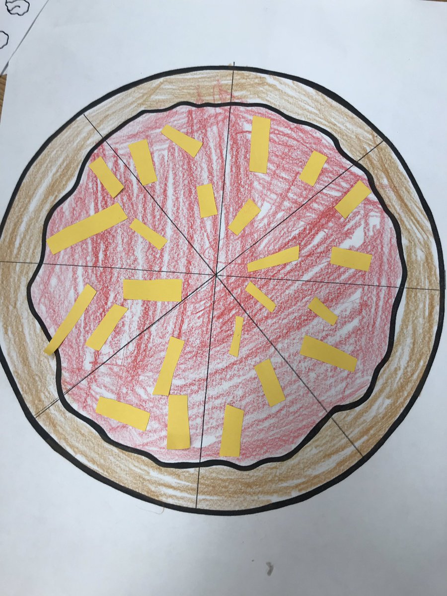 MrsMosgrober's tweet photo. Fraction Pizza! #northschool #nsgrade2 https://t.co/yq5STvdYAQ