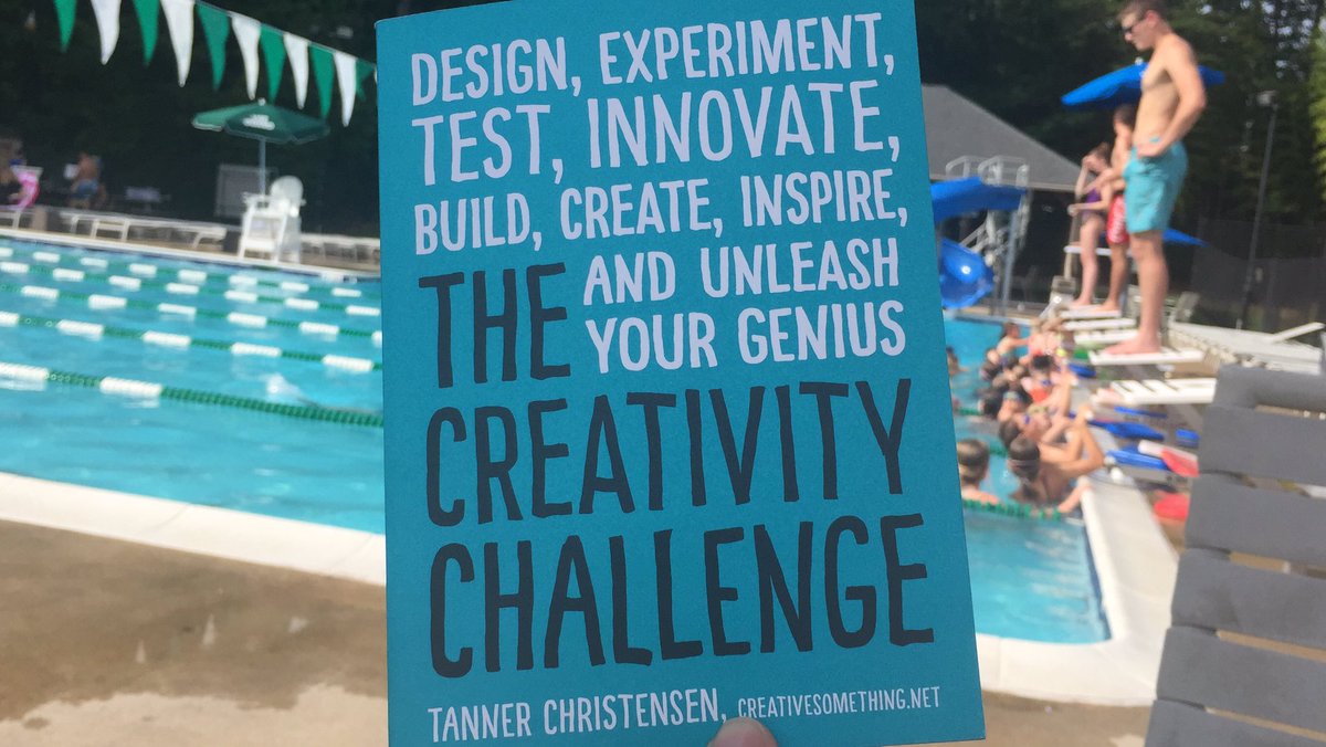 RoadrunnerLMC's tweet photo. Excited about my poolside read! Thanks, @glndschools !
“The challenge with thinking creatively is that it requires you to change how you think.” “Rethink how you see the world around you to uncover new possibilities and ideas.” #thecreativitychallenge https://t.co/fRcDAw30WC