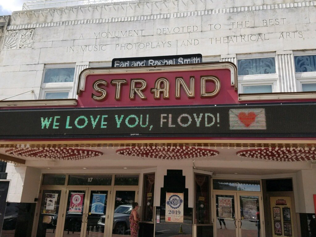 After  #FloydMartin’s story went viral the Strand Theater, where he was once forced to enter through a side door and sit in the balcony, put his name in lights. “I was like, look a there," he said. "To see ‘We Love You, Floyd’ .."