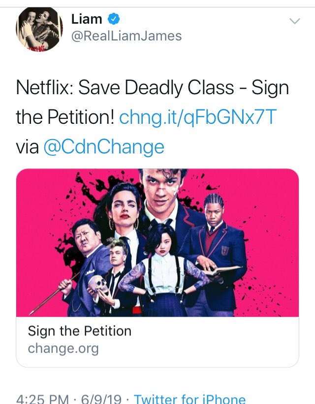 Amira06427975's tweet photo. Letβs get this @netflix grab the show @SPTV #SaveDeadlyClass #deadlyclass #DeadlyClassS2 Come on we know you see us @netflix get this show @DeadlyClassSYFY https://t.co/igTPEM0b4E