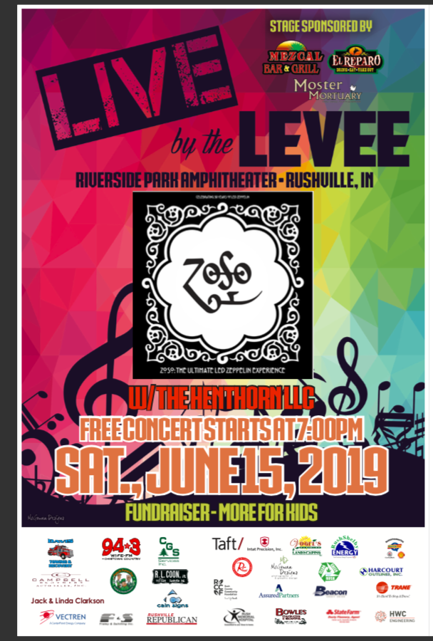Join us this Saturday for a concert at Rushville's Riverside Park &amp; Amphitheater! Enjoy ZOSO, the Ultimate Led Zeppelin Experience! 

Come enjoy a great concert with good people! 

#rushvilleindiana #visitrushville #concertseries