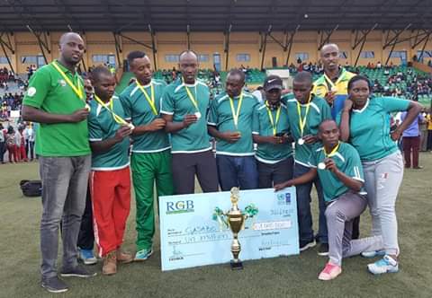 kimihururasect1's tweet photo. Umurenge wa #Kimihurura wari uhagarariye @Gasabo_District @CityofKigali  wegukanye umwanya wambere 🥇🏆 muri #sittingvolleyball mu abagabo mu mikino yanyuma y' amarushanwa  umurenge #Kagame Cup 2019 yabereye muri @HuyeDistrict . Congratulations! @MCRwakazina @musirikaredavid https://t.co/ucRqcLpwo9