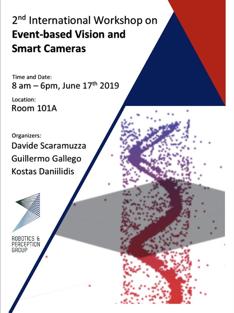 davsca1's tweet image. Come and attend our @cvpr2019 Workshop on Event-based Vision and Smart Cameras next Monday June 17: rpg.ifi.uzh.ch/CVPR19_event_v… We will have talks by #Samsung, #Prophesee, #IniVation, #Insightness, #CelexPixel! #INTEL Sponsored by #Huawei!
#eventcameras #DVS #ATIS #UZH #UZH_en