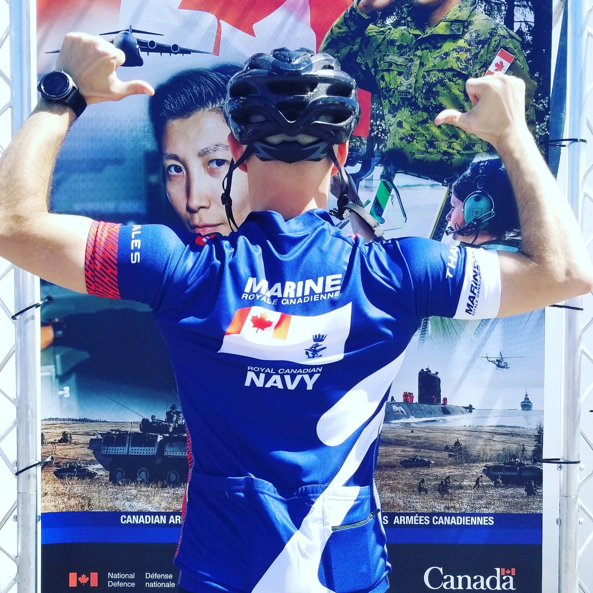 HMCS_NCSM_CAR's tweet photo. It's a beauty day for a bike ride! Today, #HMCSCarleton participated in the 3rd Annual #NavyBikeRide! đŽđ»ââïž
C'est une belle journĂ©e pour faire du vĂ©lo! Aujourd'hui, les membres de #NCSMCARLETON a participĂ© Ă la troisiĂšme Ă©dition du #DĂ©fiVĂ©loMarine! đŽđŸââïž https://t.co/wUYJevGKCi