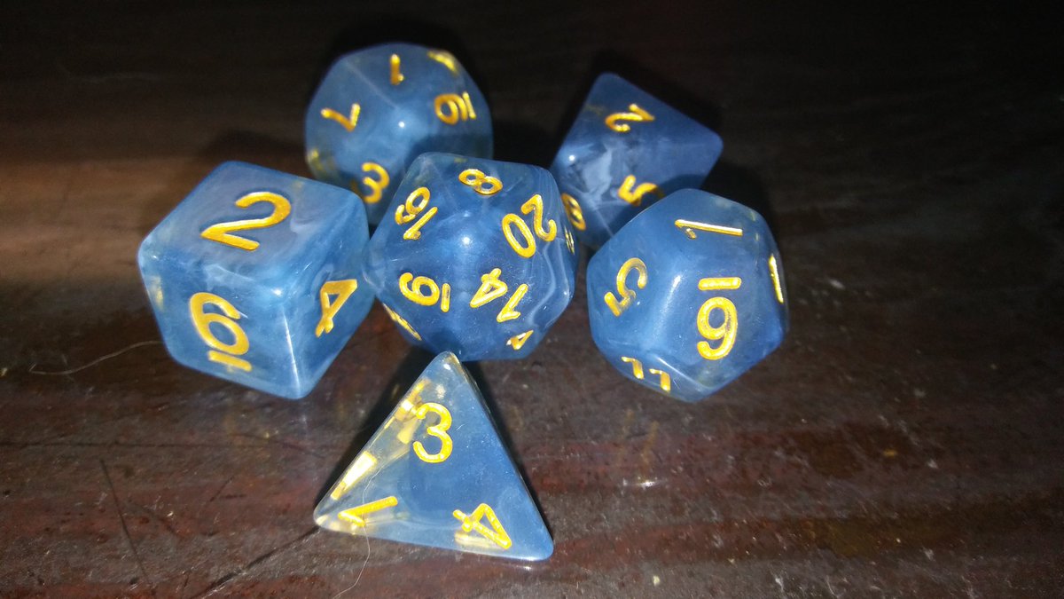 BossPaeGan's tweet image. These arrived this morning #DicePorn #BlueJade #CrystallizedSmoke @TabletopLoot